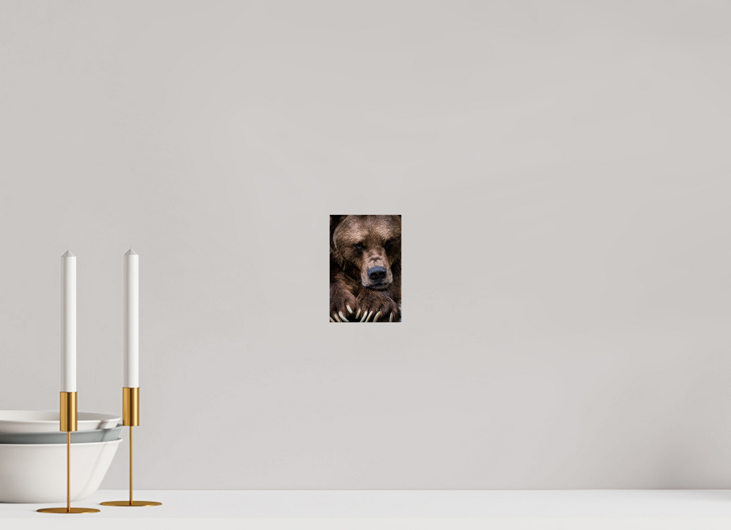 Untamed Wisdom - Close-up Bear Print