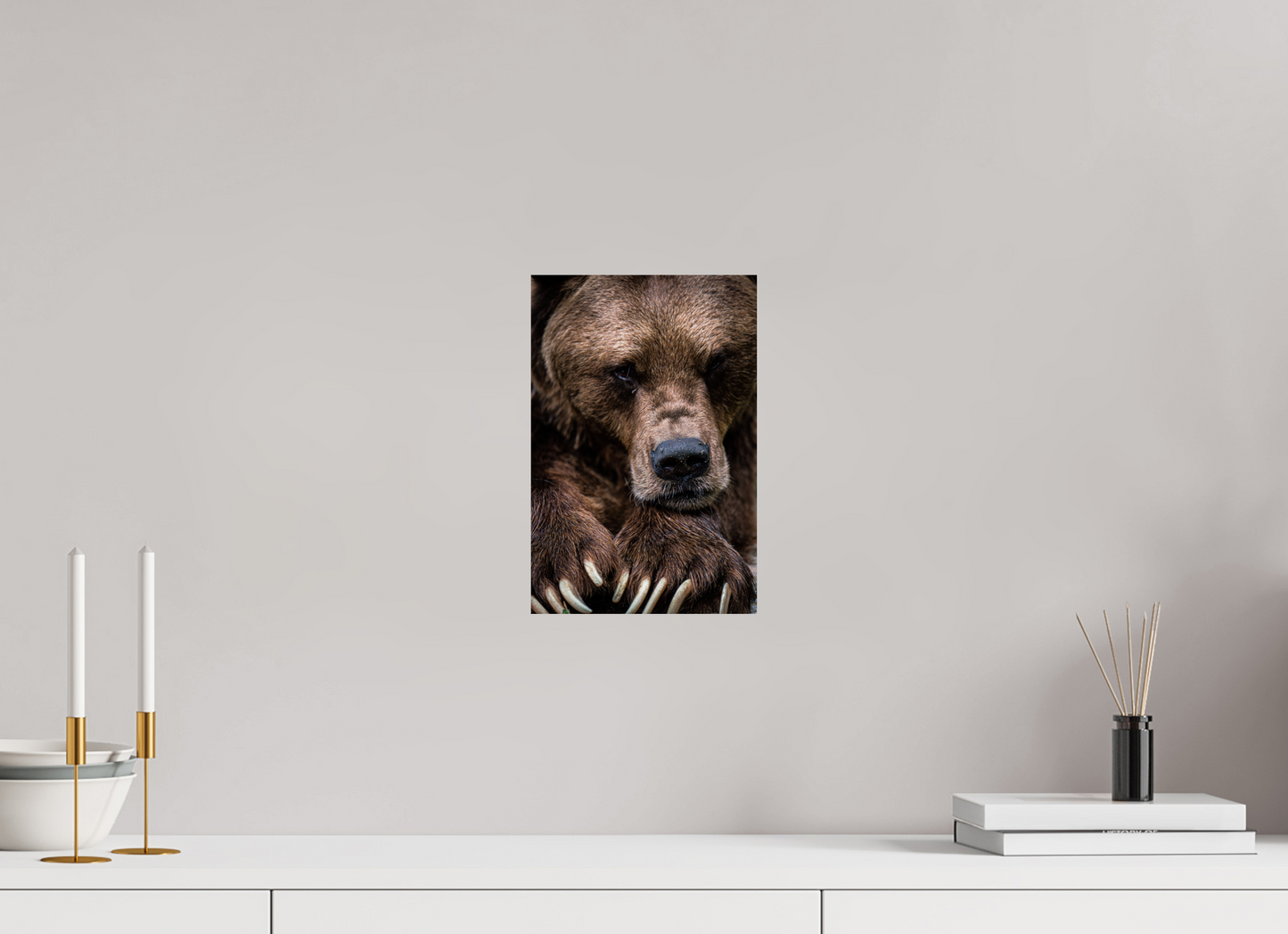 Untamed Wisdom - Close-up Bear Print