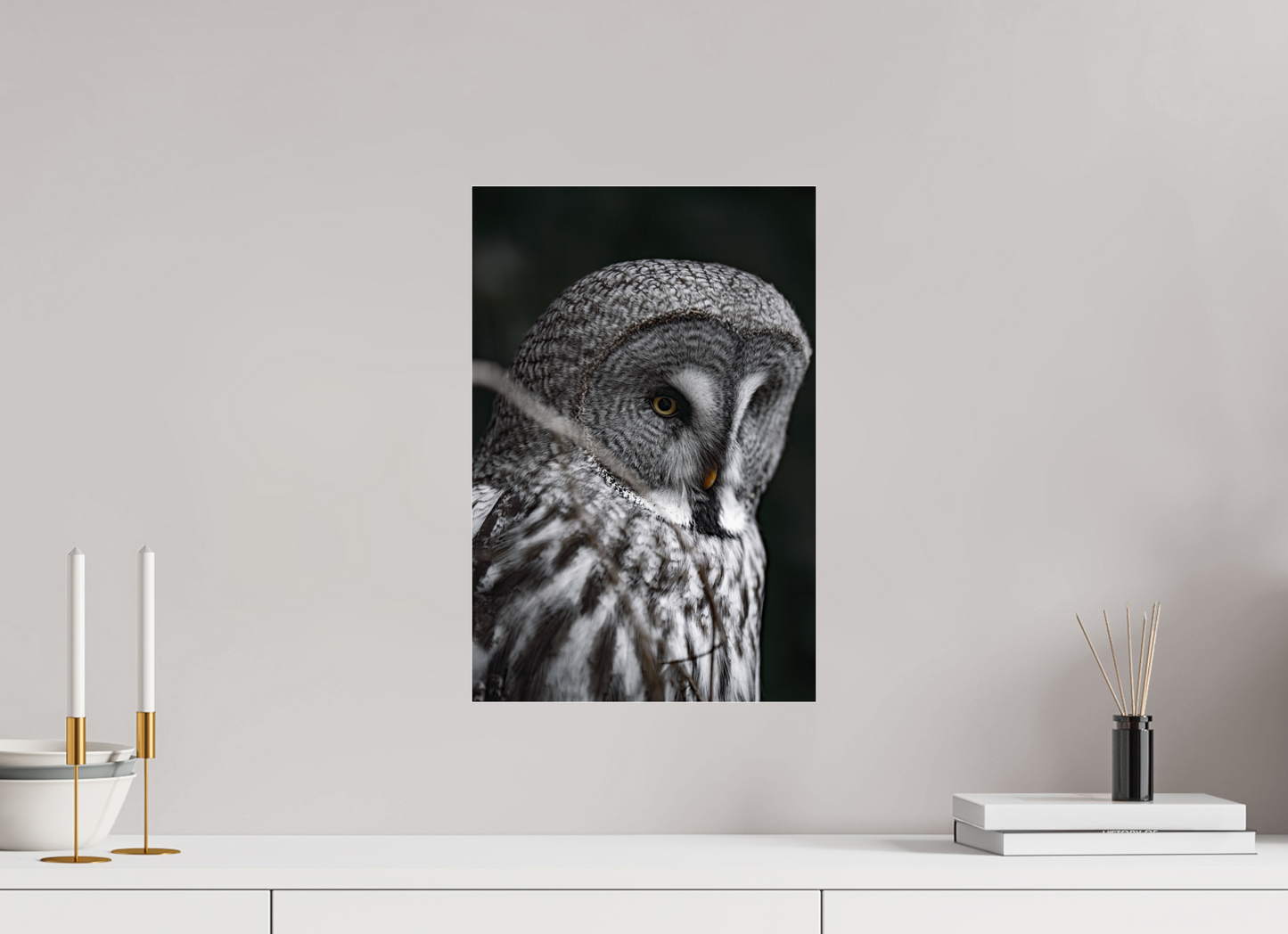 The Silent Hunter - Great Grey Owl Print