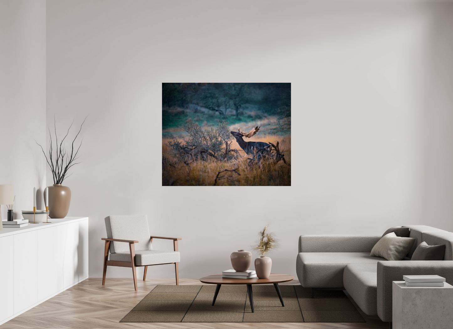 The last red berries - Deer print