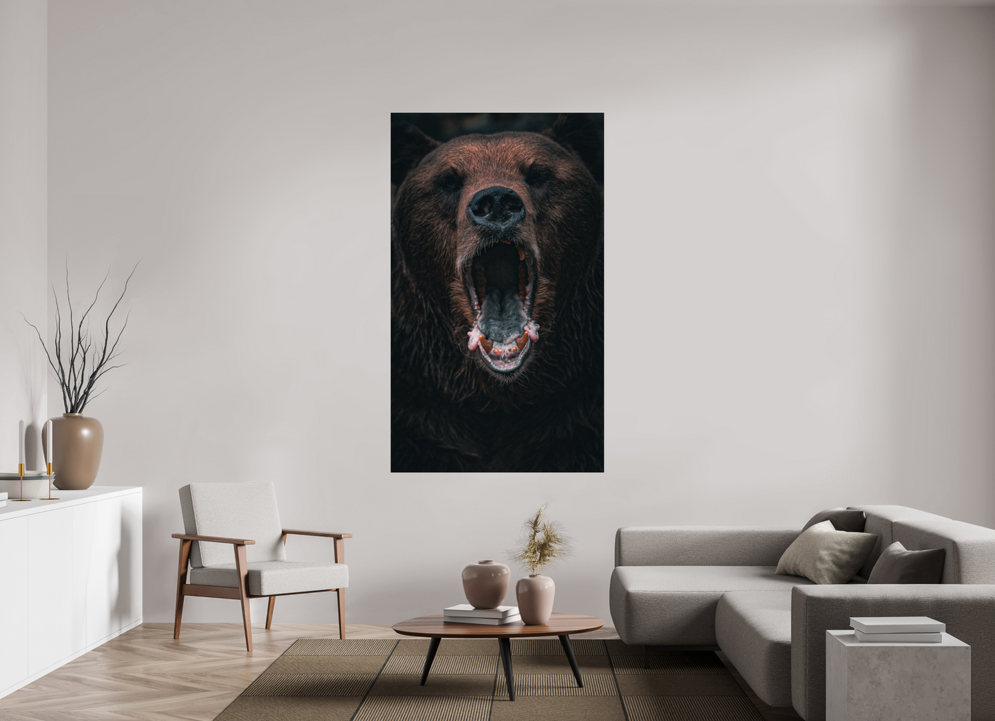 Shout in Silence - Brown bear prints