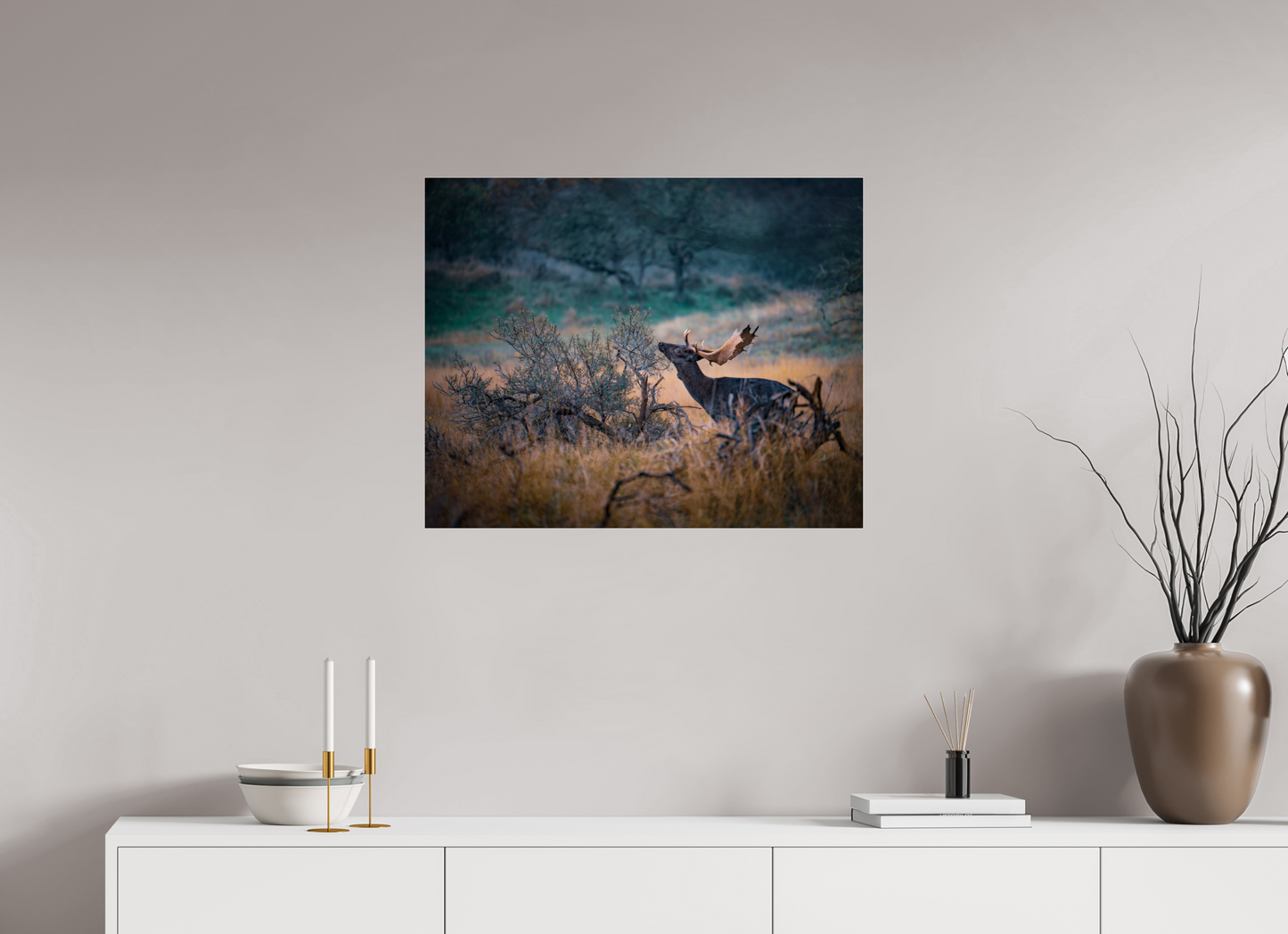 The last red berries - Deer print