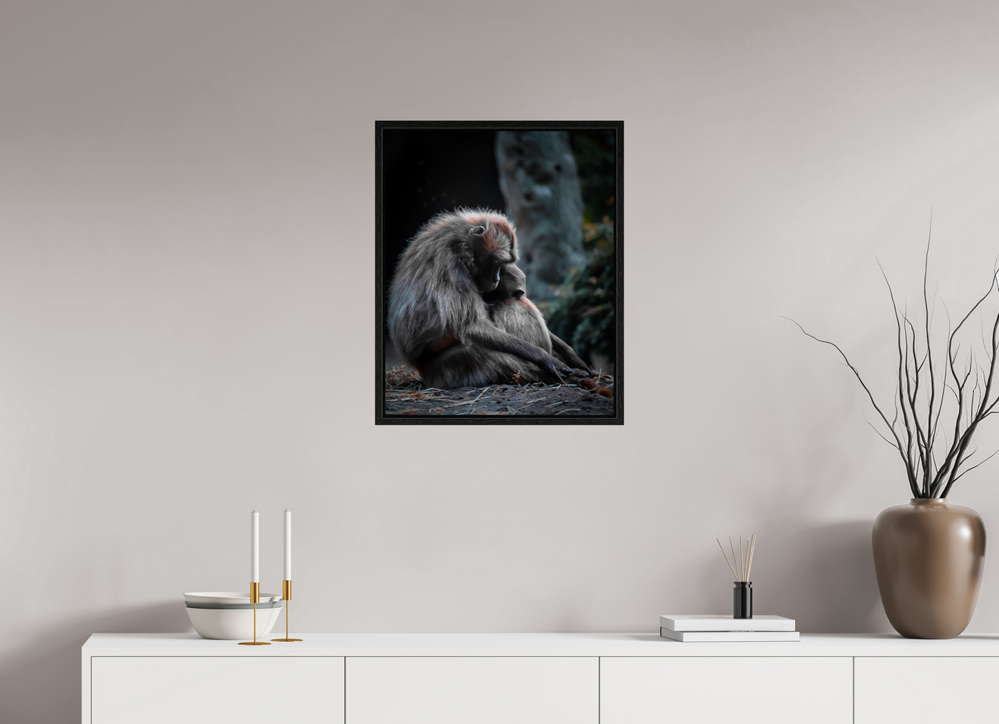 Pure Love - Mother and Son Monkeys