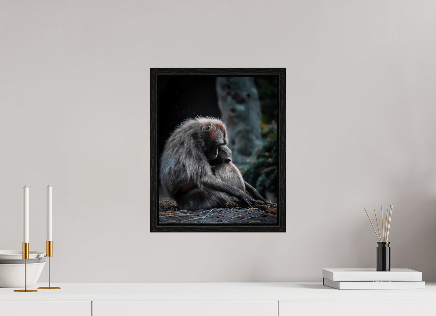 Pure Love - Mother and Son Monkeys