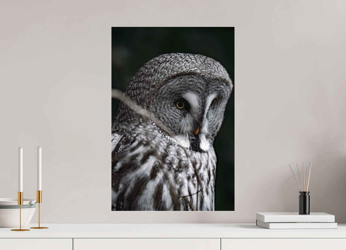 The Silent Hunter - Great Grey Owl Print
