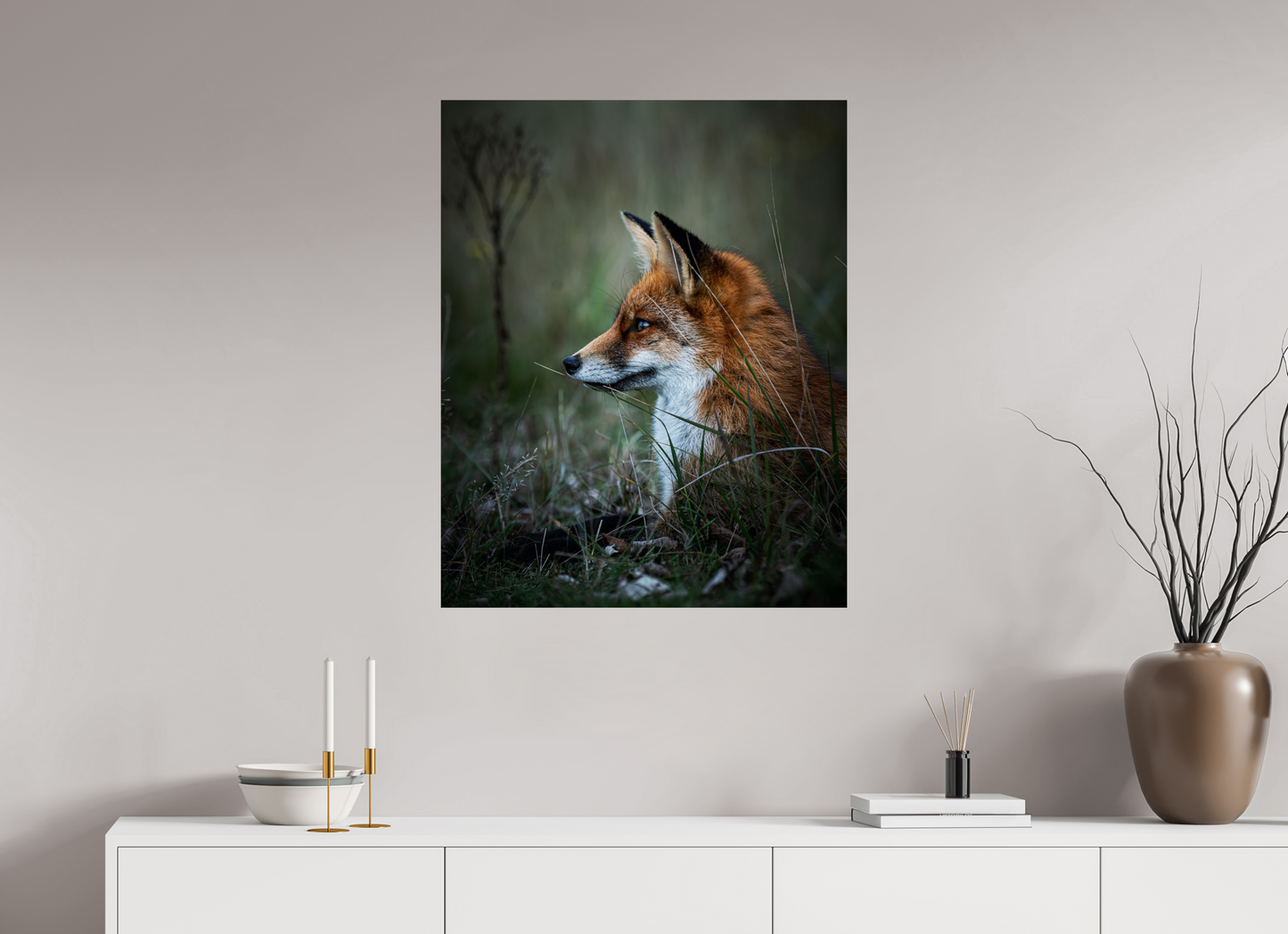 Between Fox and Wolf - Red Fox Print