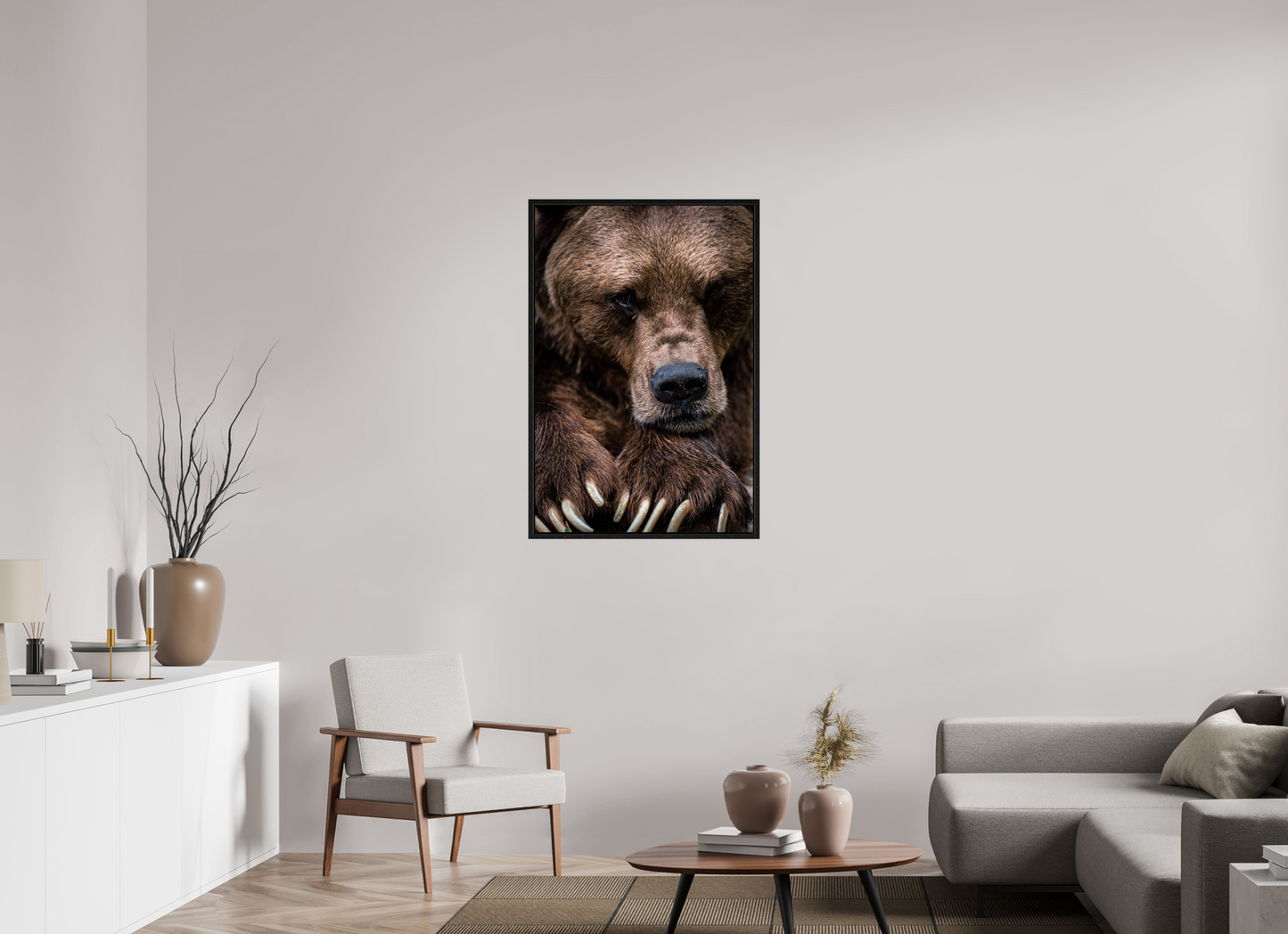 Untamed Wisdom - Close-up Bear Print