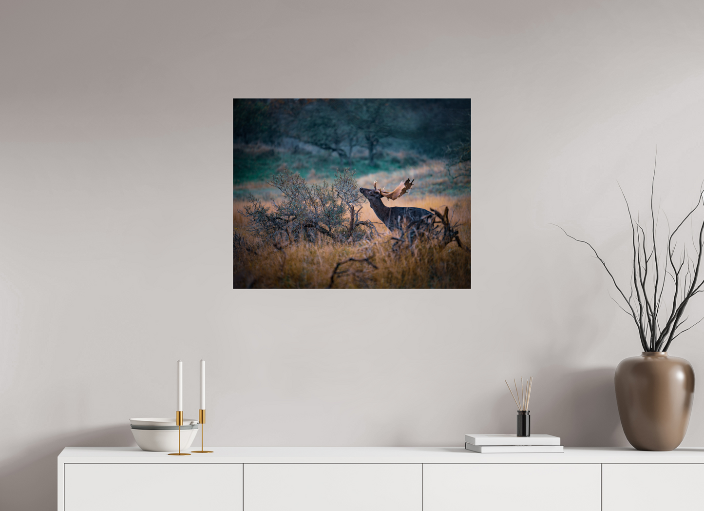 The last red berries - Deer print