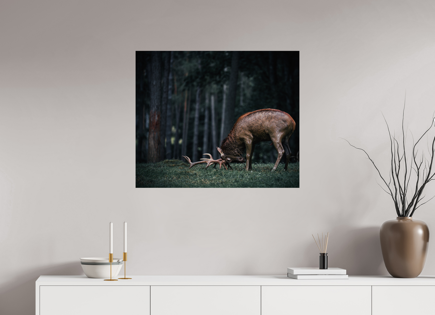 Not all those who wander are lost - Red Deer Print