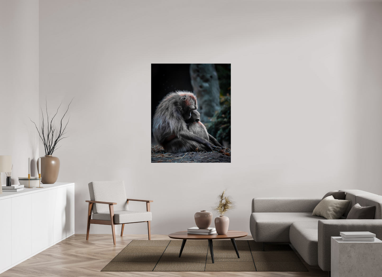 Pure Love - Mother and Son Monkeys
