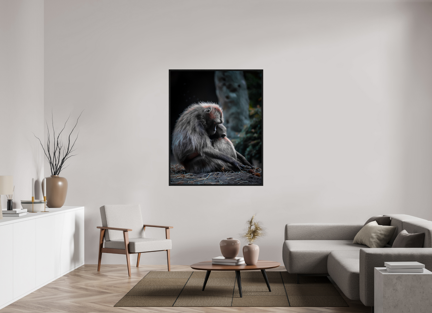 Pure Love - Mother and Son Monkeys