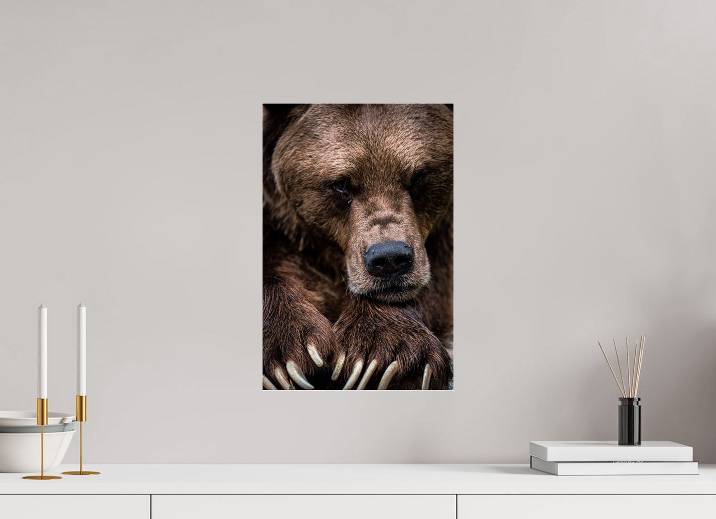 Untamed Wisdom - Close-up Bear Print