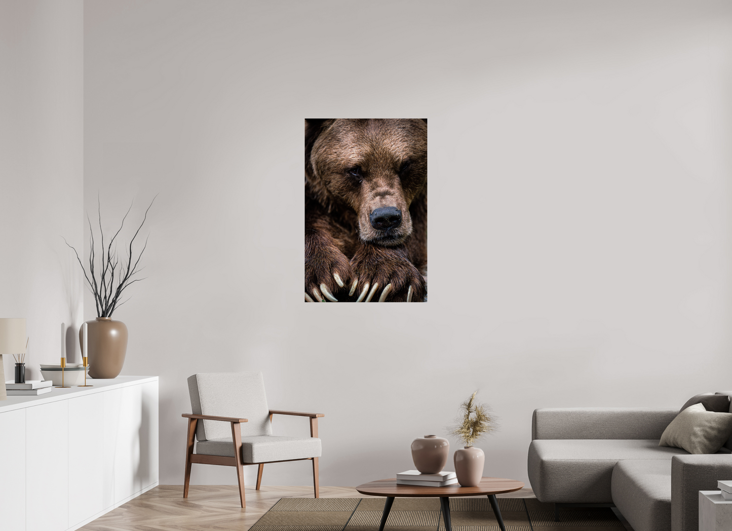 Untamed Wisdom - Close-up Bear Print