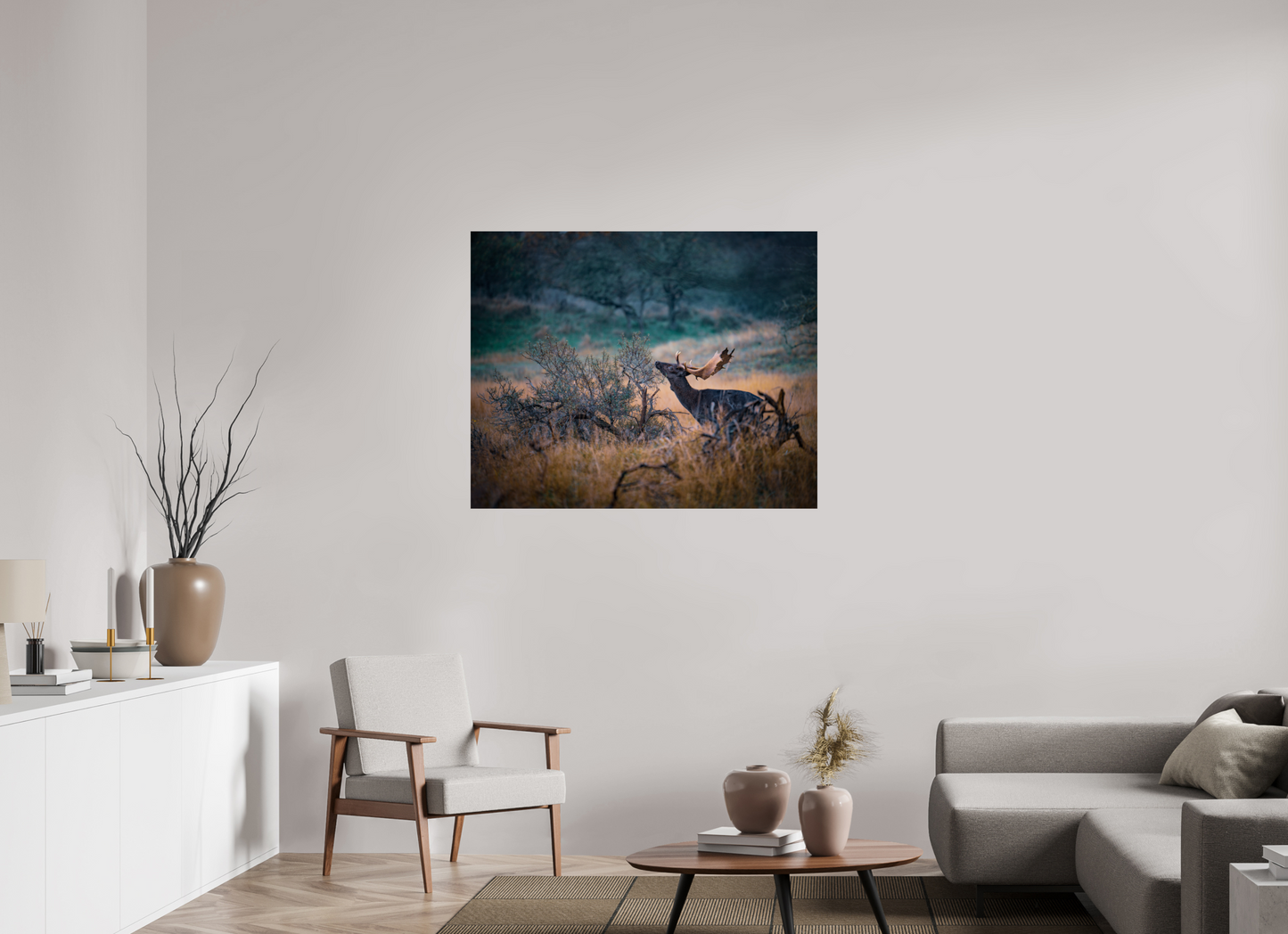 The last red berries - Deer print
