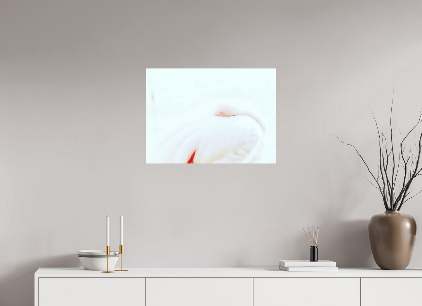 Joy is a vitamin - Flamingo Print