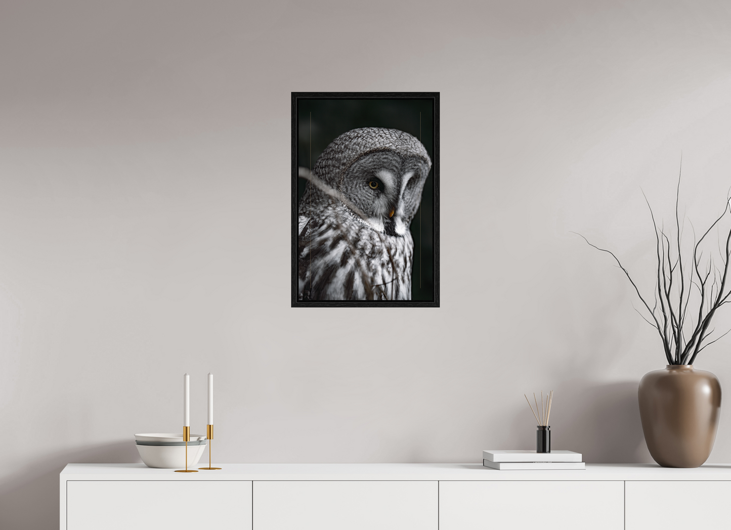 The Silent Hunter - Great Grey Owl Print