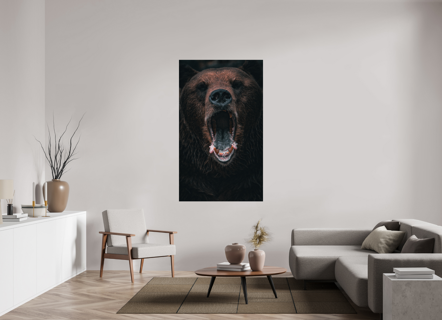 Shout in Silence - Brown bear prints