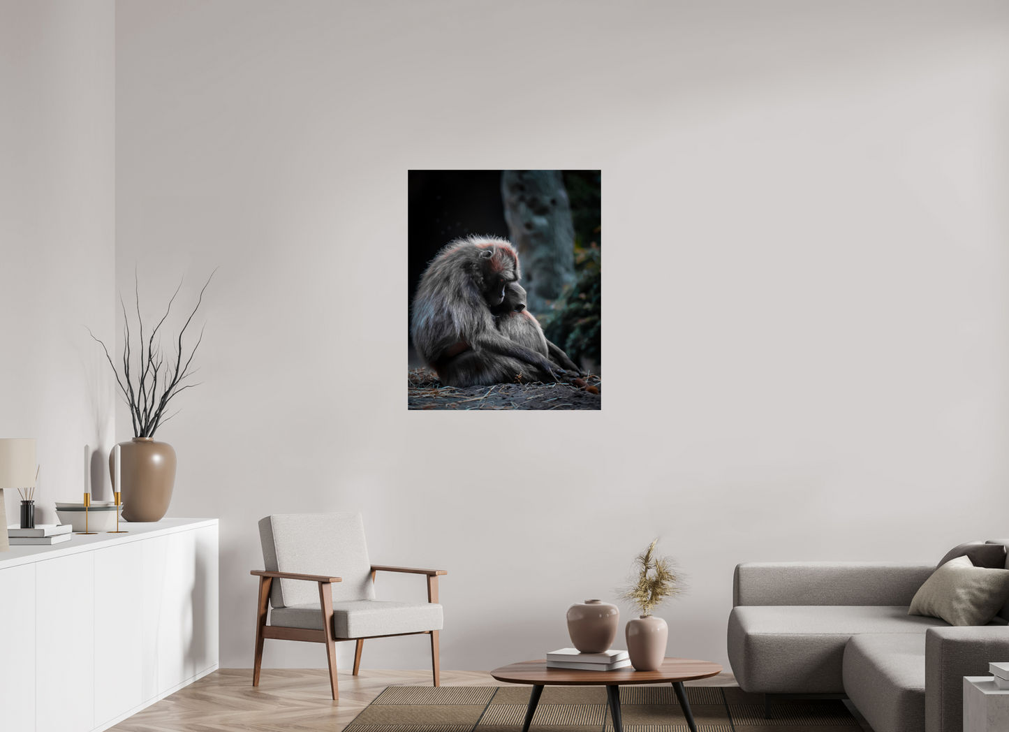 Pure Love - Mother and Son Monkeys