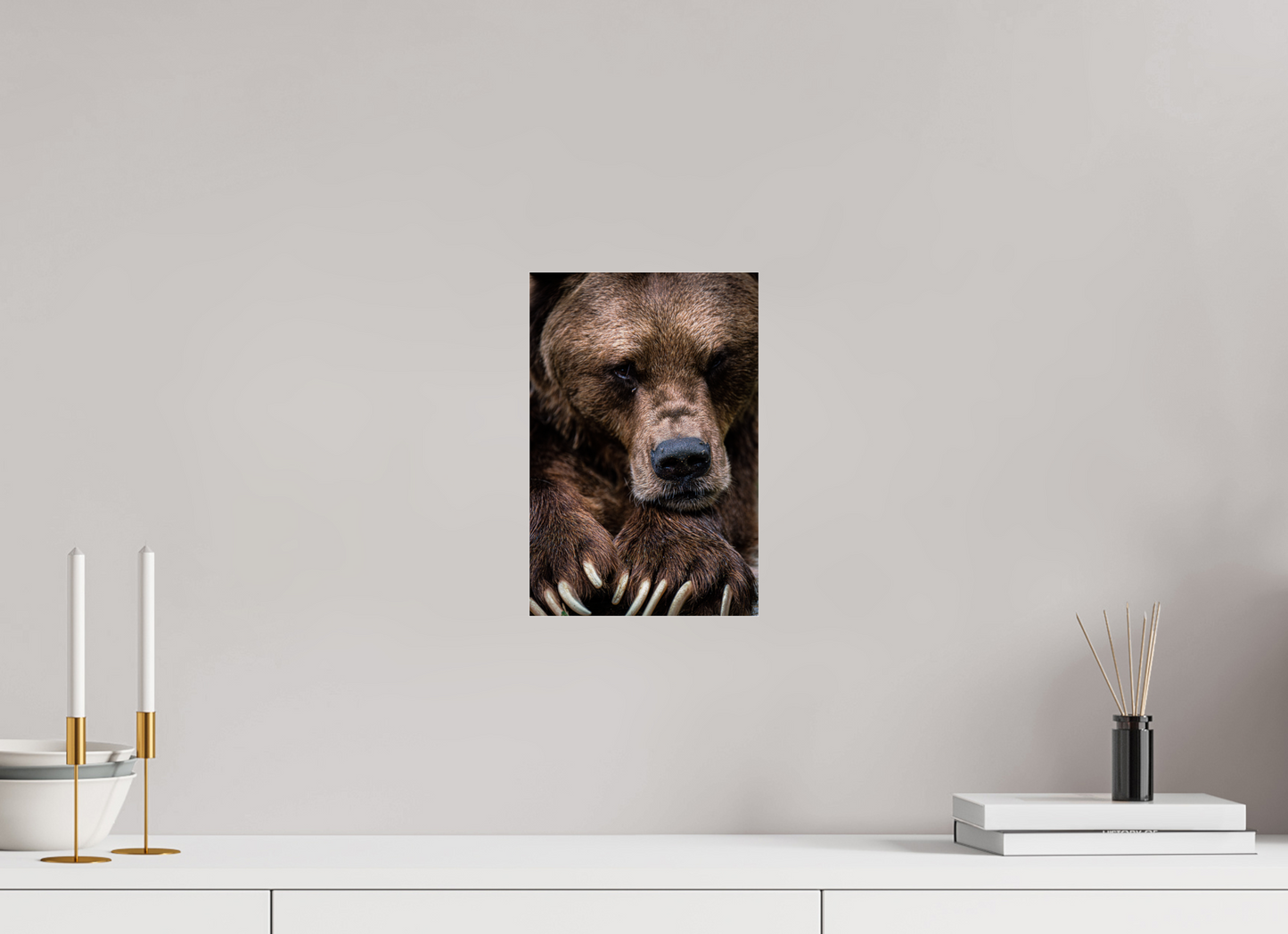 Untamed Wisdom - Close-up Bear Print