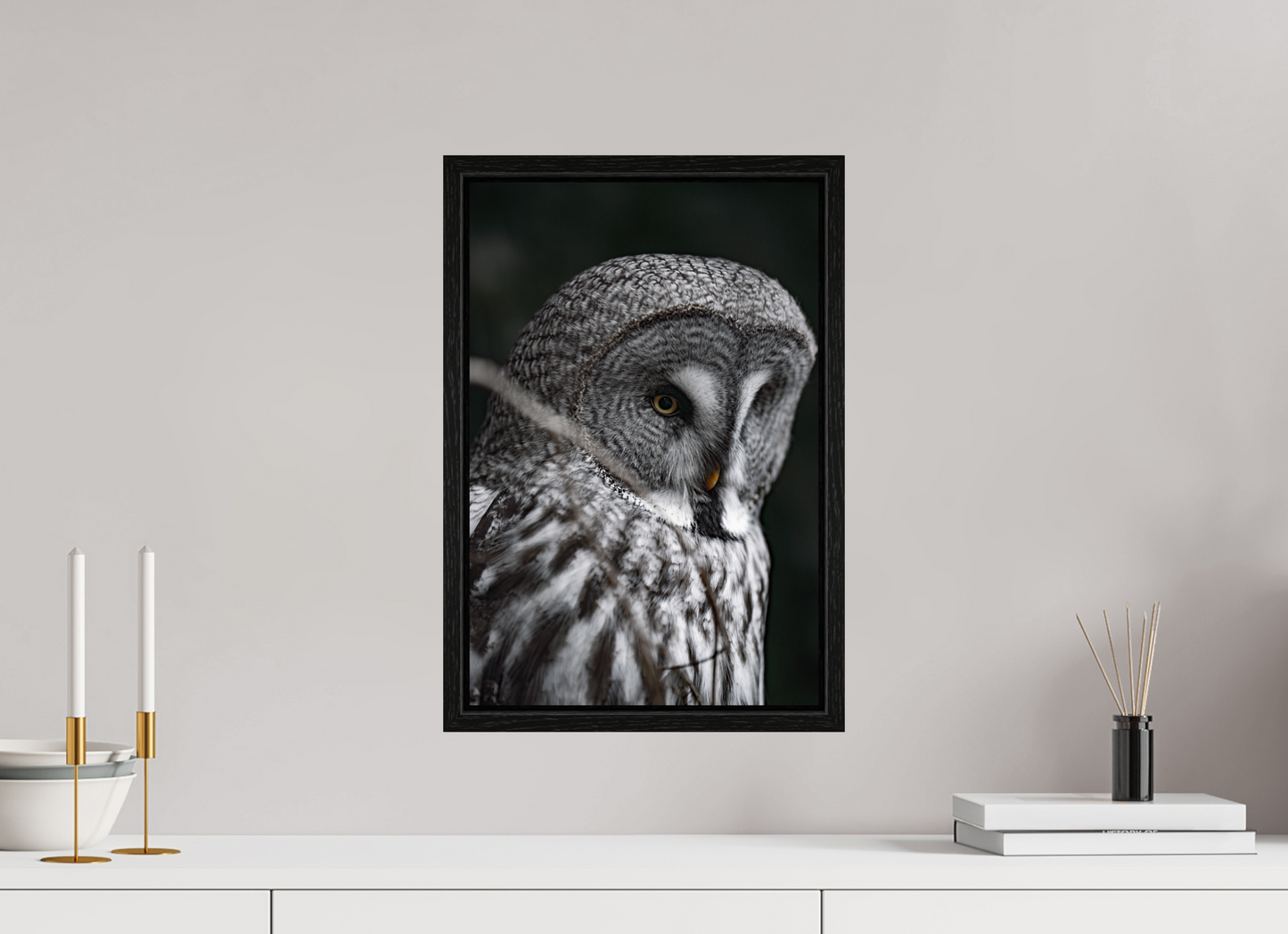 The Silent Hunter - Great Grey Owl Print