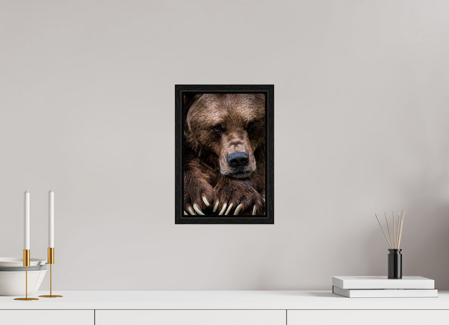 Untamed Wisdom - Close-up Bear Print