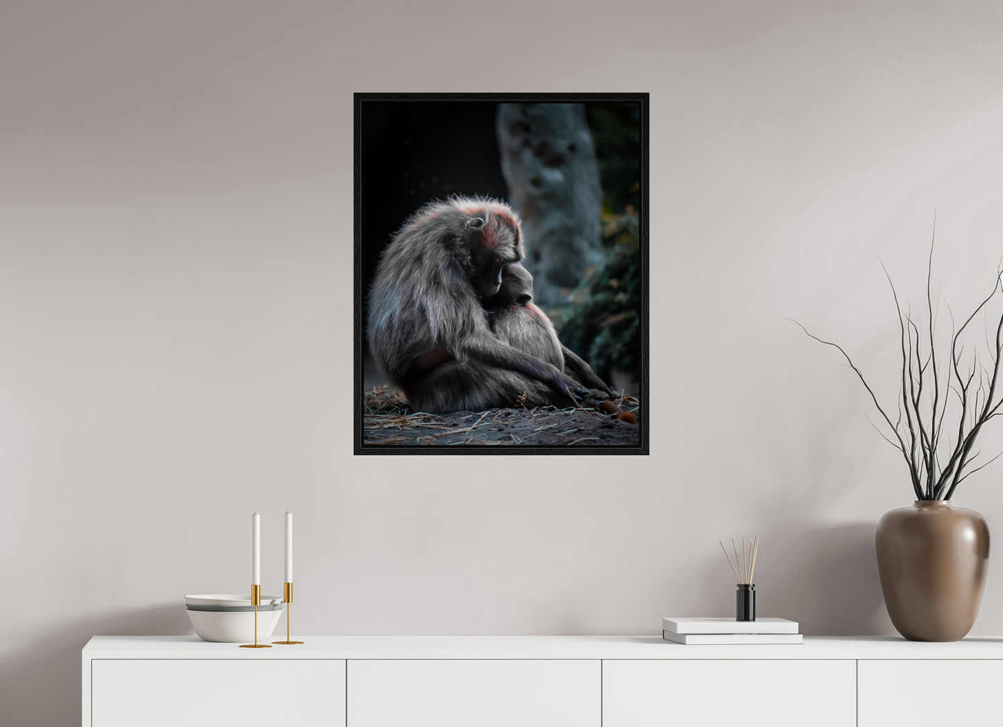 Pure Love - Mother and Son Monkeys