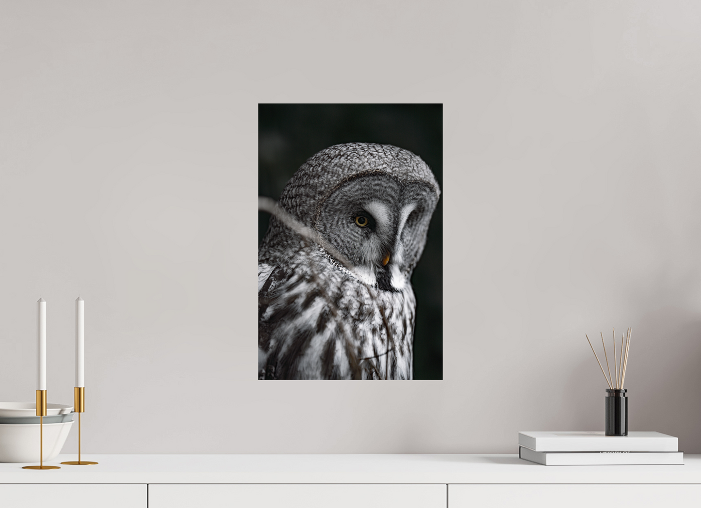 The Silent Hunter - Great Grey Owl Print