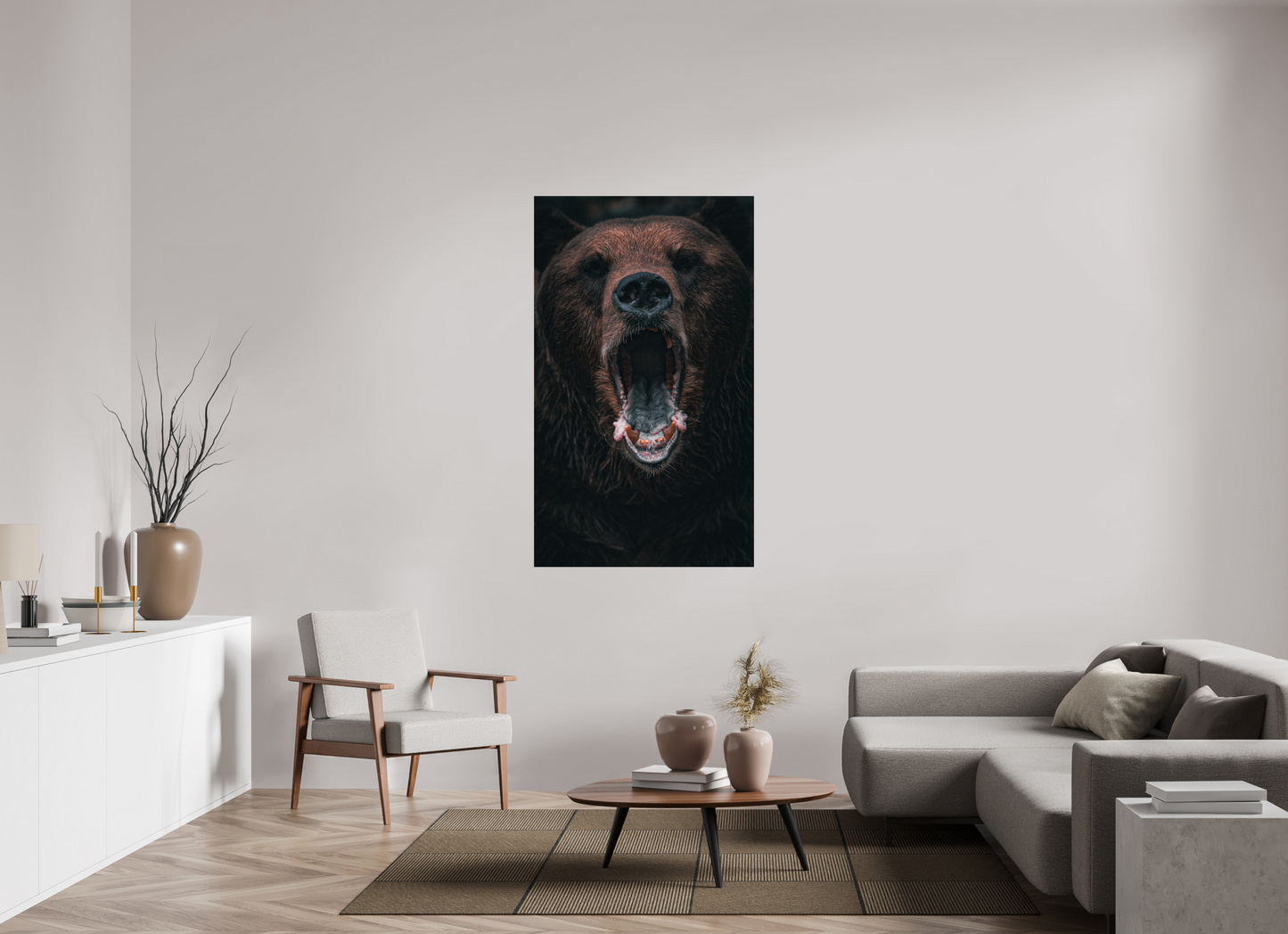 Shout in Silence - Brown bear prints