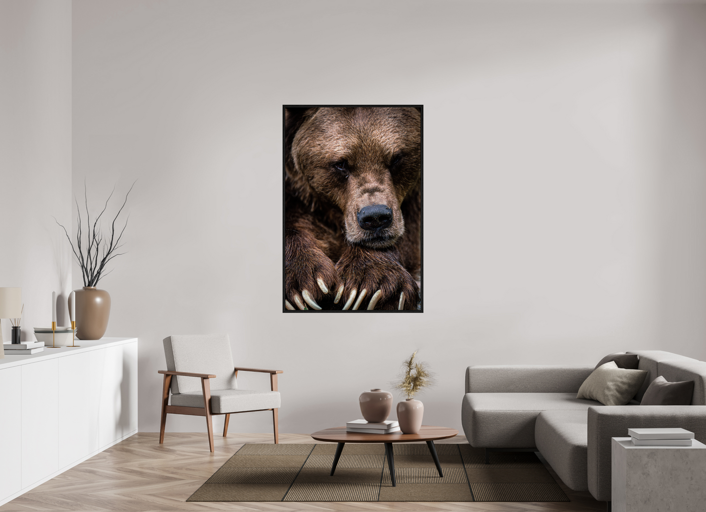 Untamed Wisdom - Close-up Bear Print