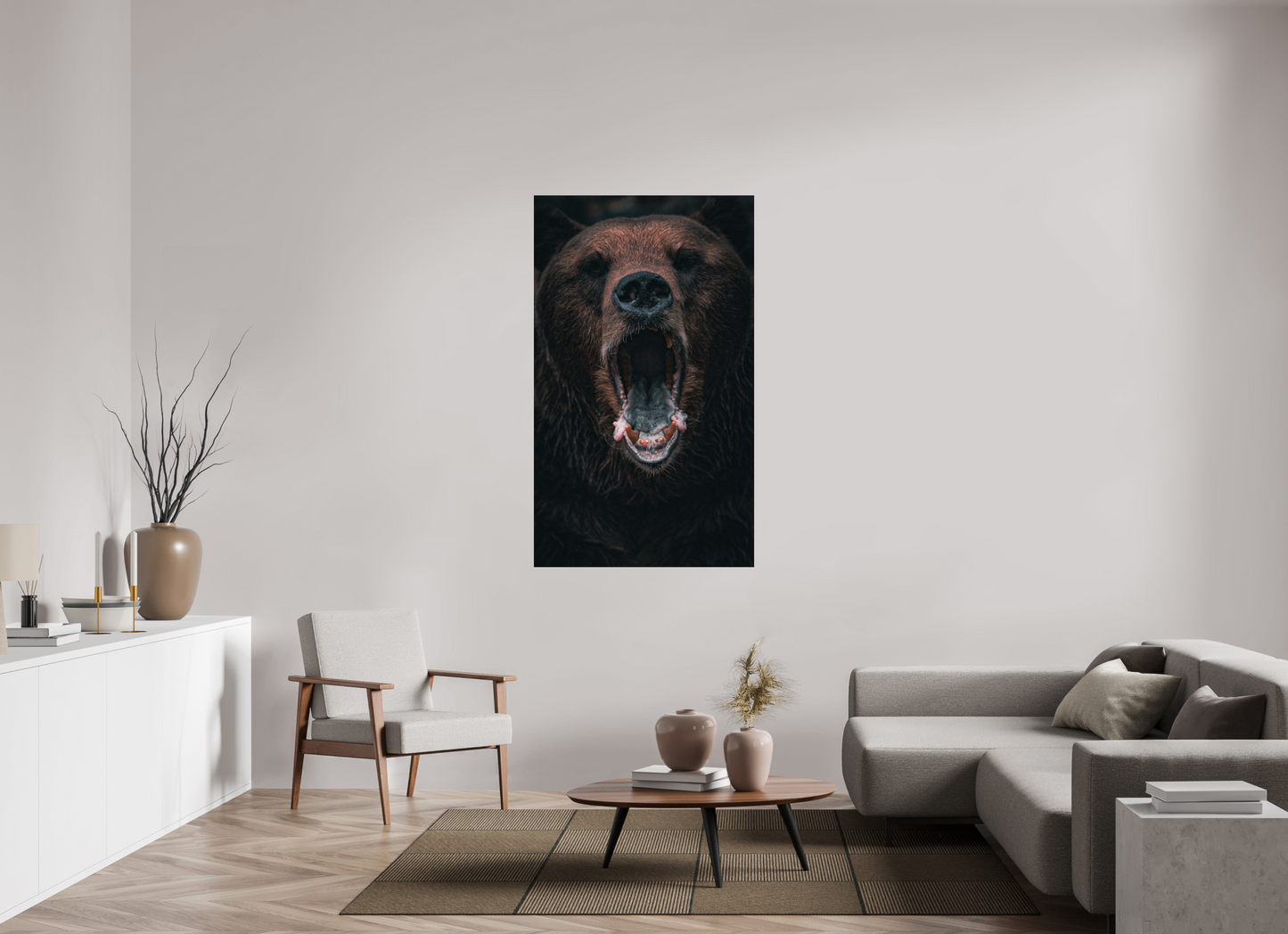 Shout in Silence - Brown bear prints