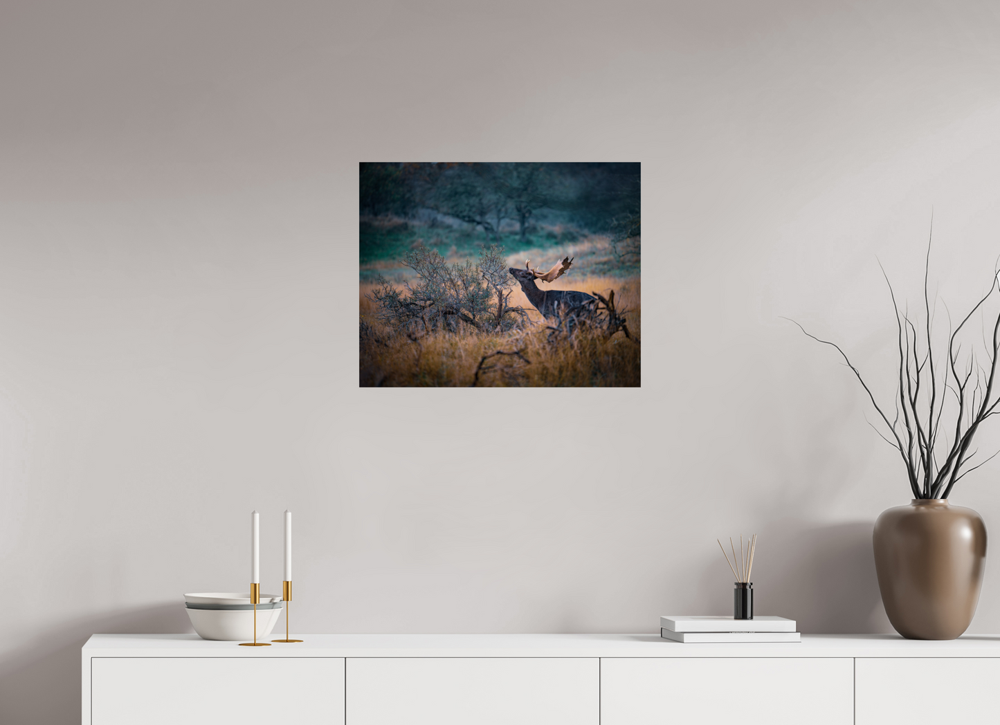 The last red berries - Deer print