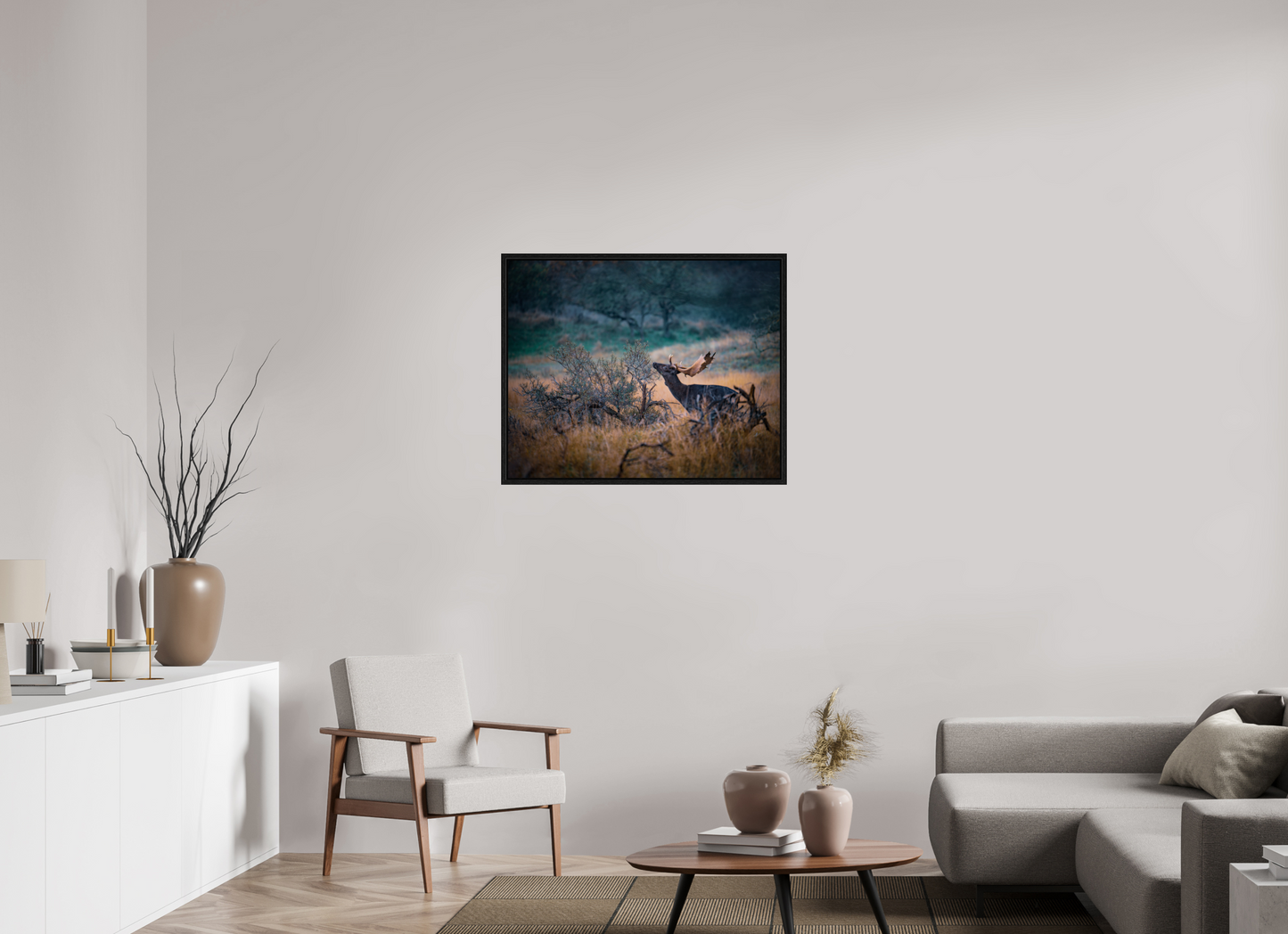 The last red berries - Deer print