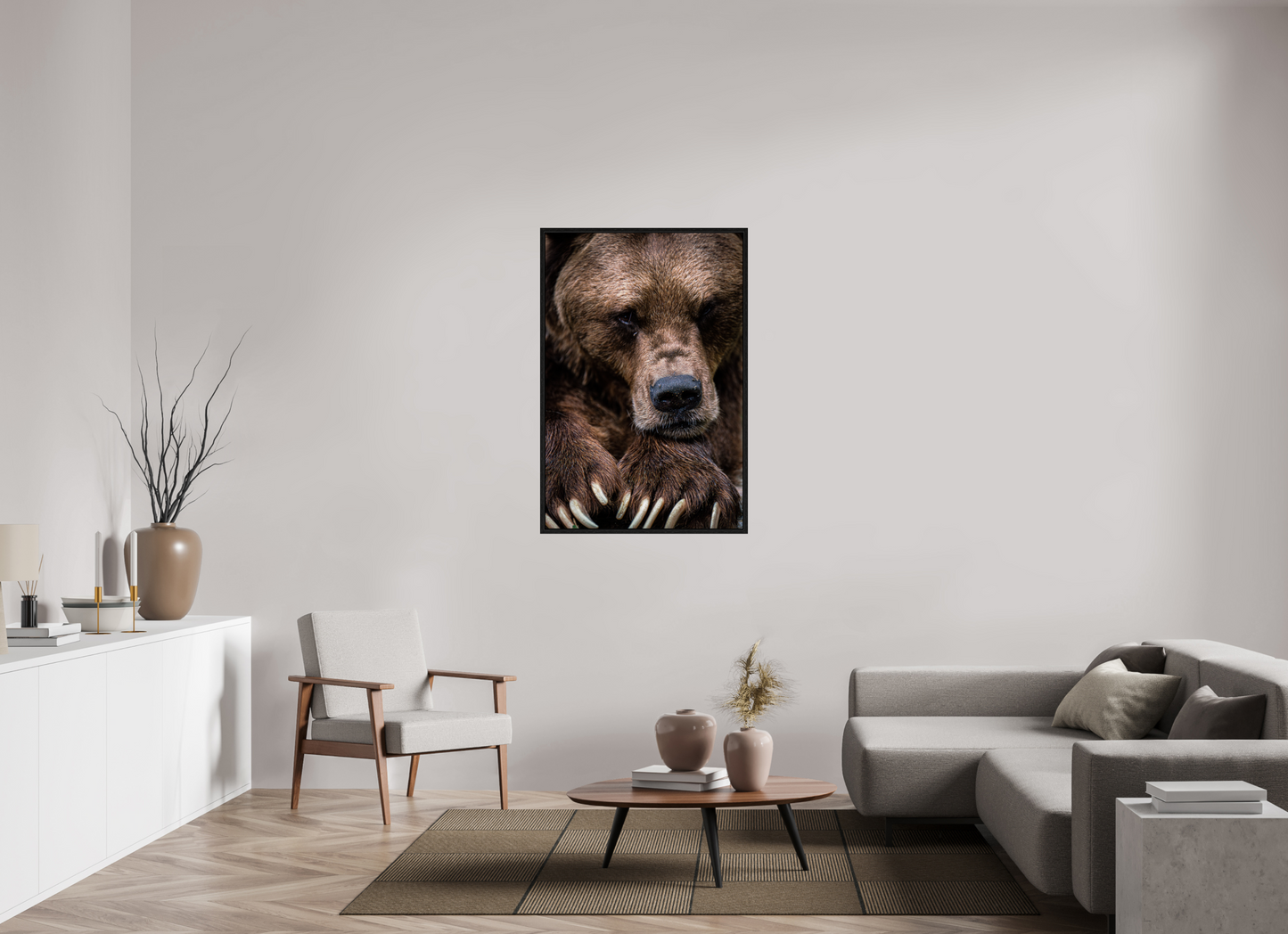 Untamed Wisdom - Close-up Bear Print