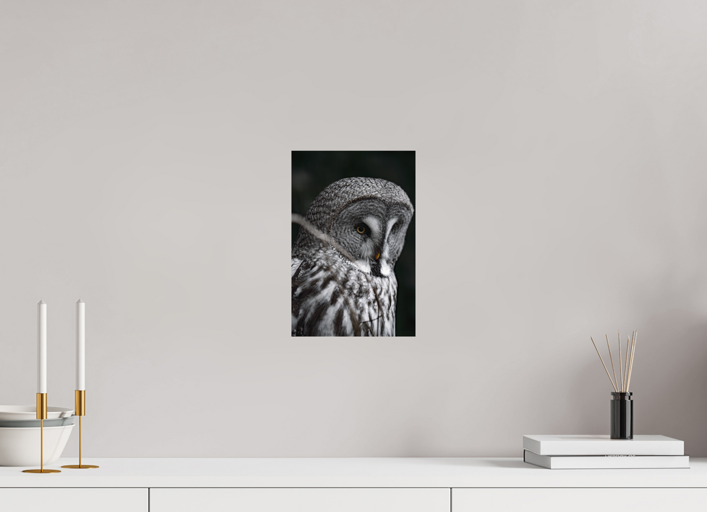 The Silent Hunter - Great Grey Owl Print