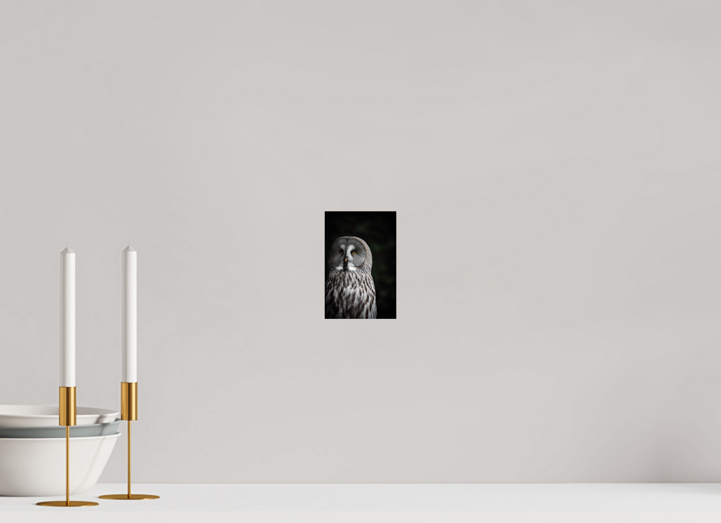 Don't give up on your dreams - Great Grey Owl Print