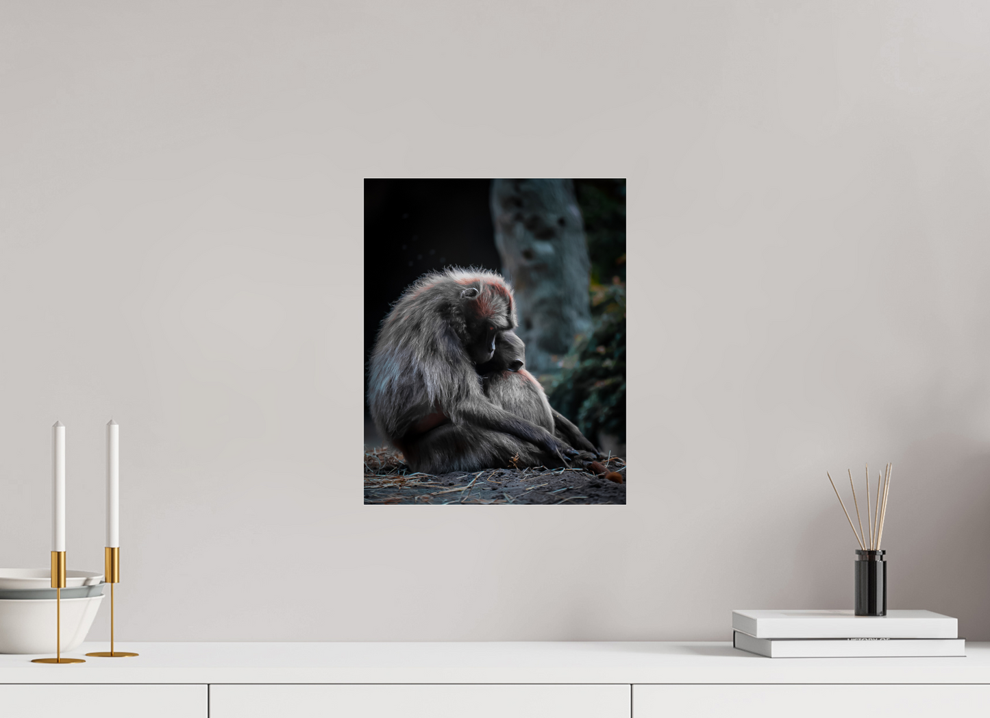 Pure Love - Mother and Son Monkeys