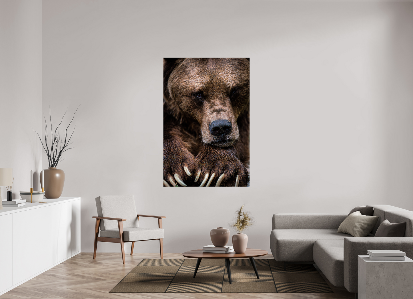 Untamed Wisdom - Close-up Bear Print