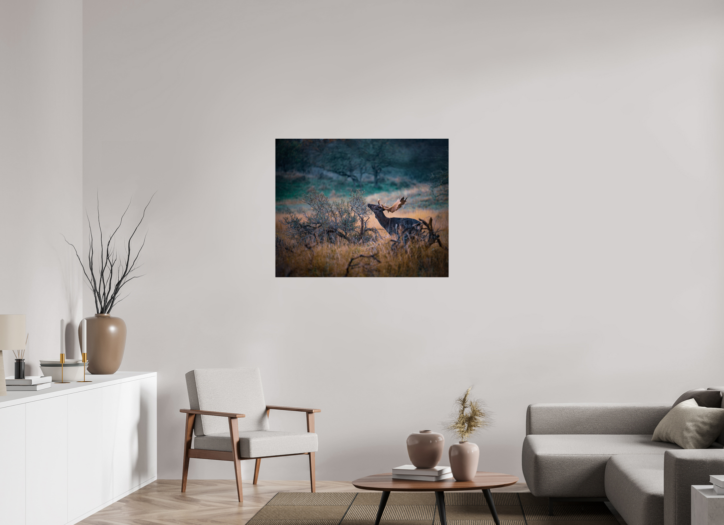 The last red berries - Deer print