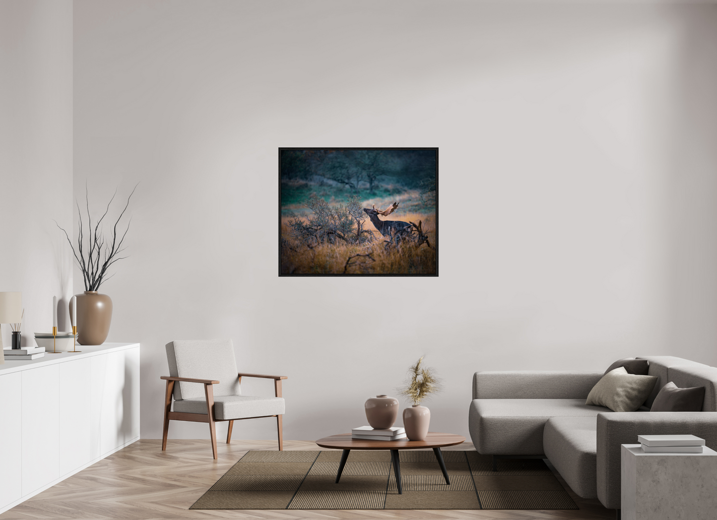 The last red berries - Deer print