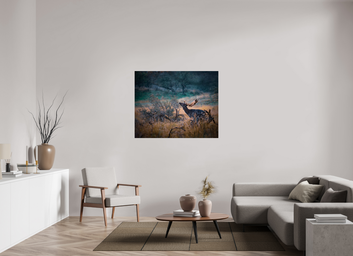 The last red berries - Deer print