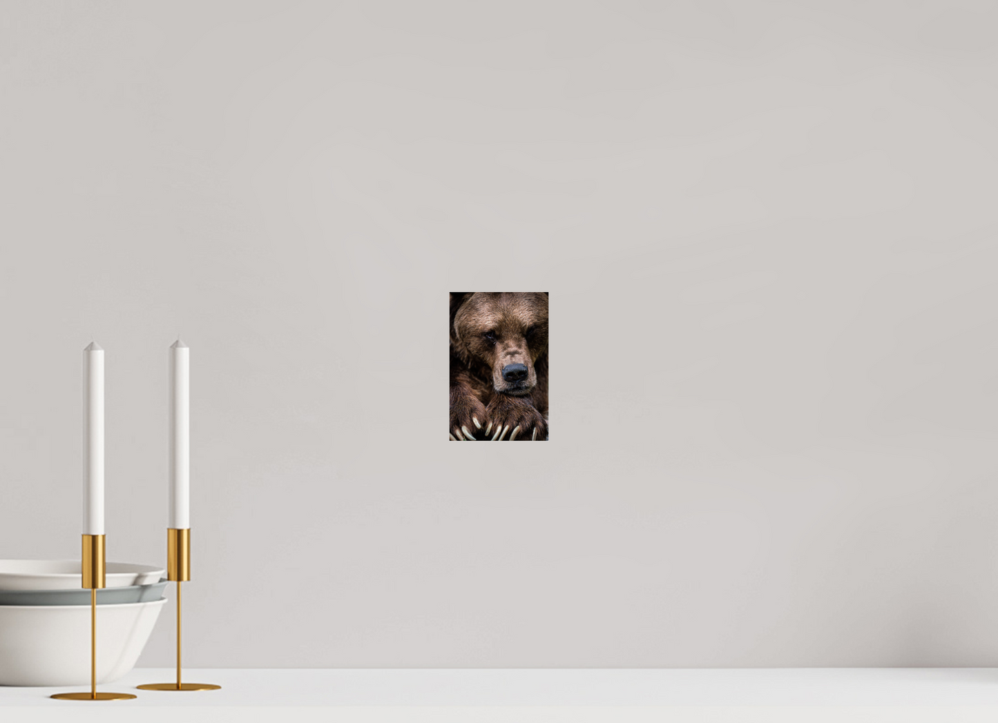 Untamed Wisdom - Close-up Bear Print