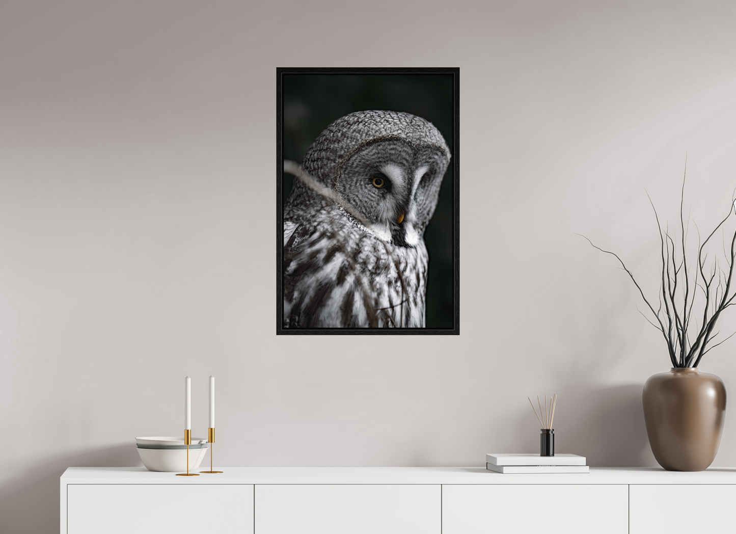 The Silent Hunter - Great Grey Owl Print
