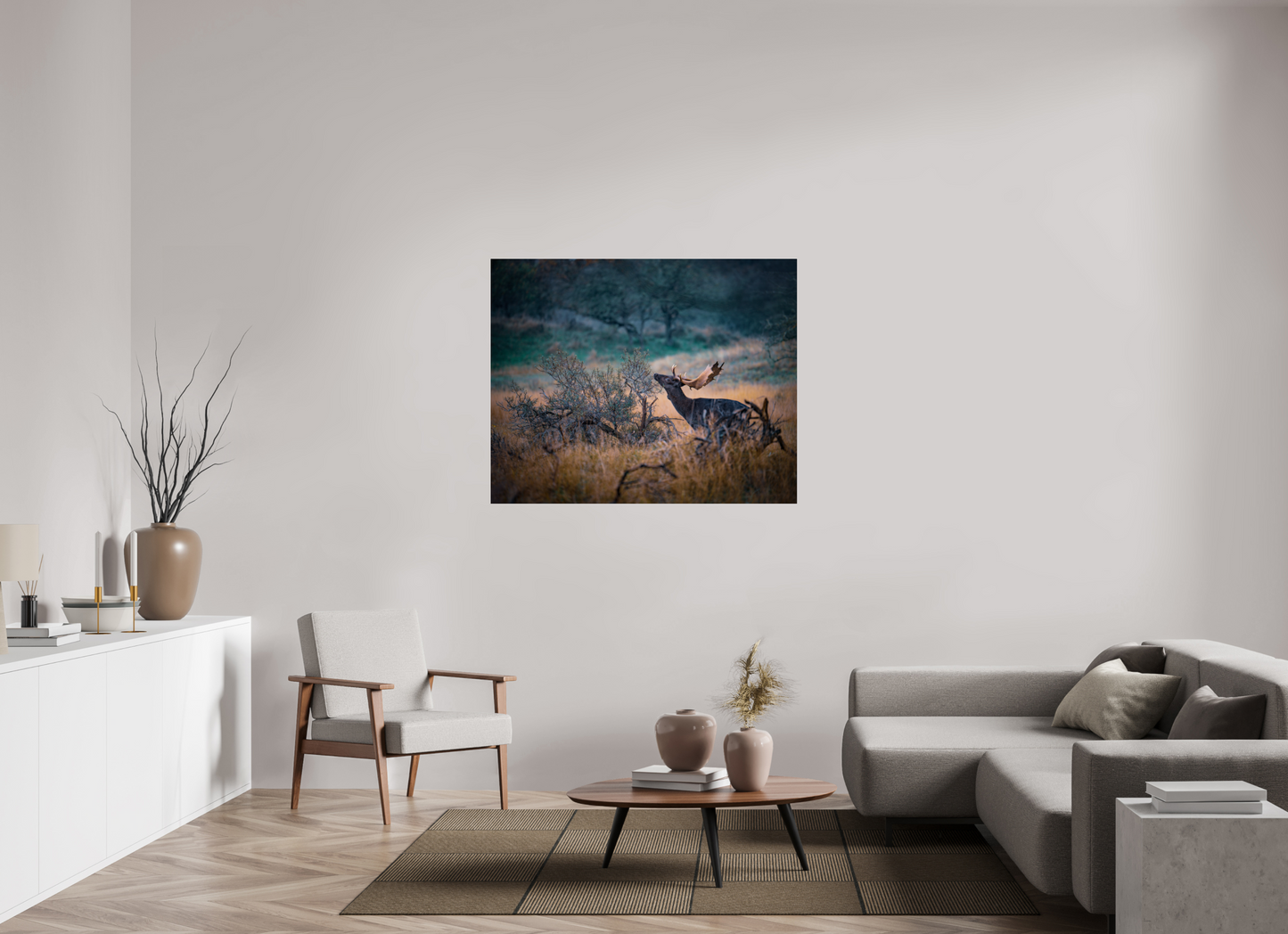 The last red berries - Deer print
