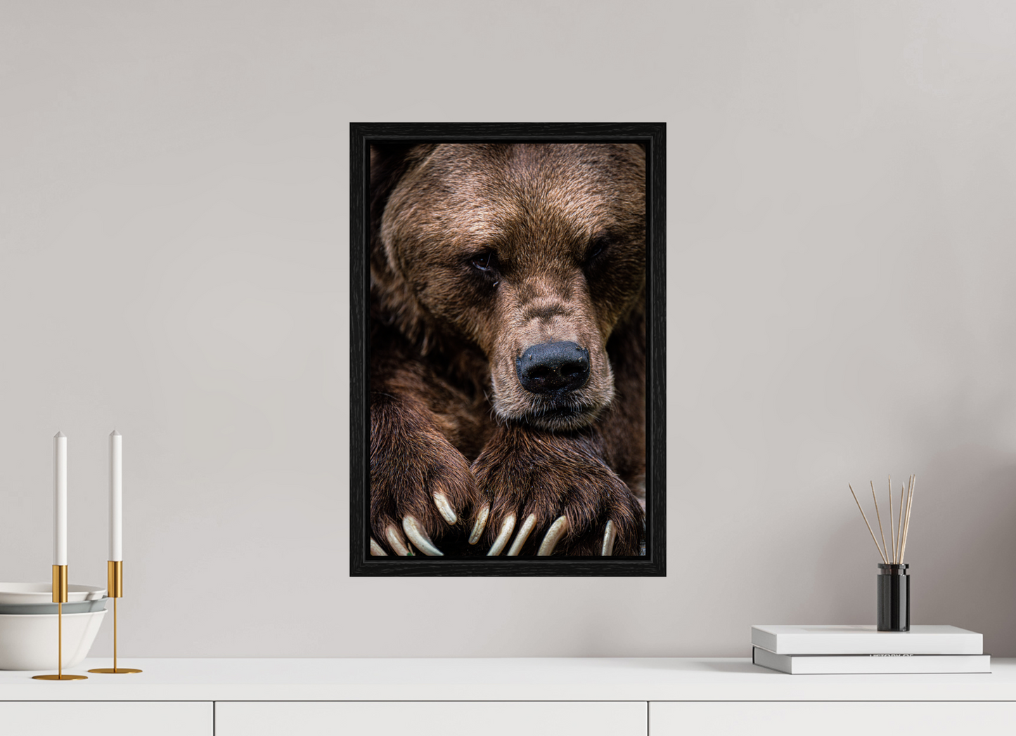 Untamed Wisdom - Close-up Bear Print