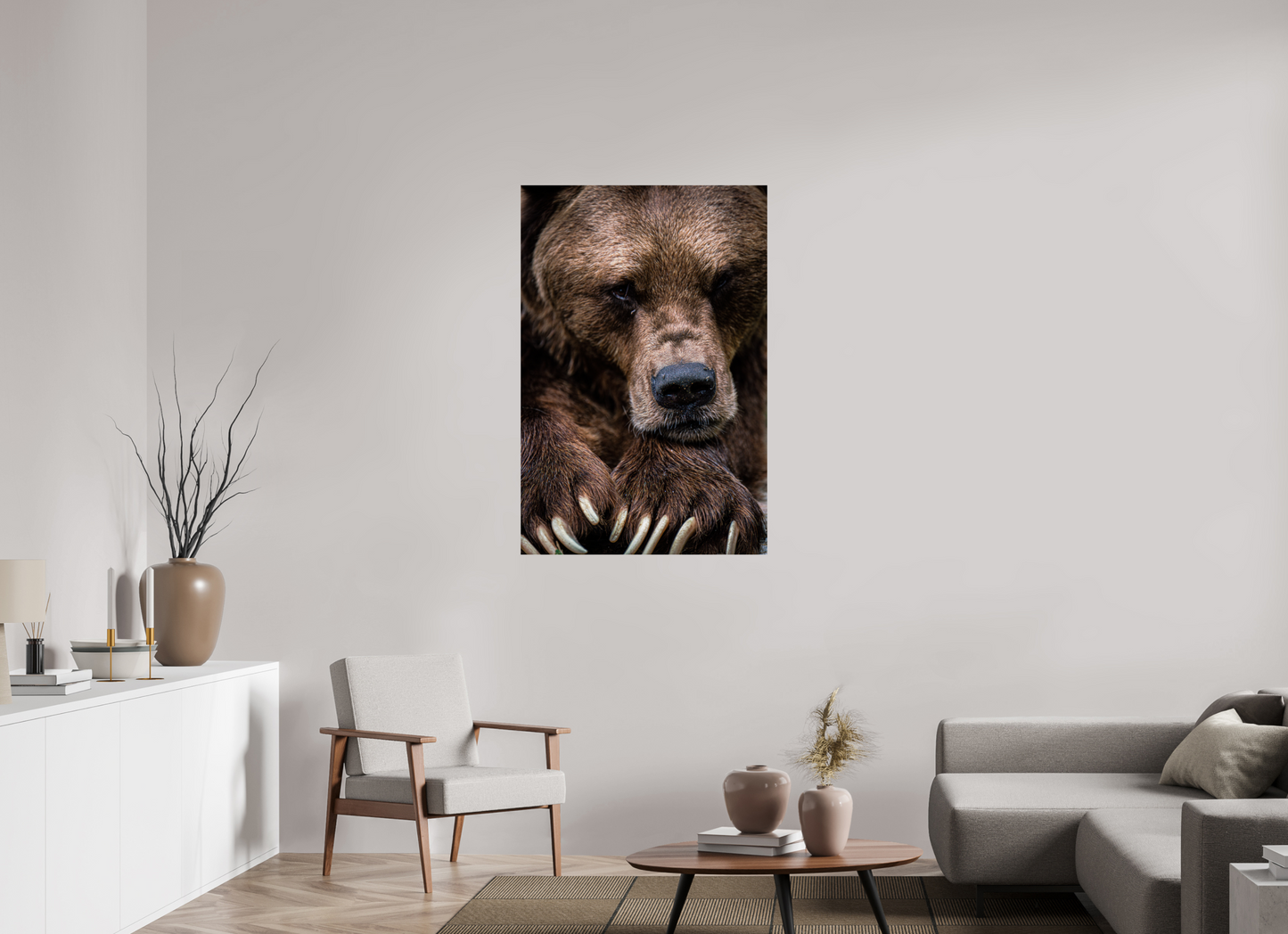 Untamed Wisdom - Close-up Bear Print
