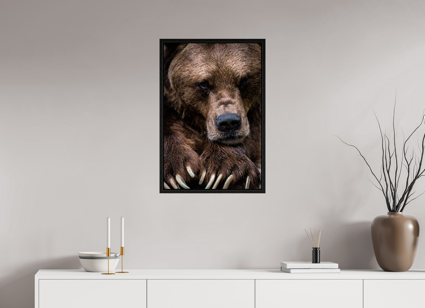 Untamed Wisdom - Close-up Bear Print