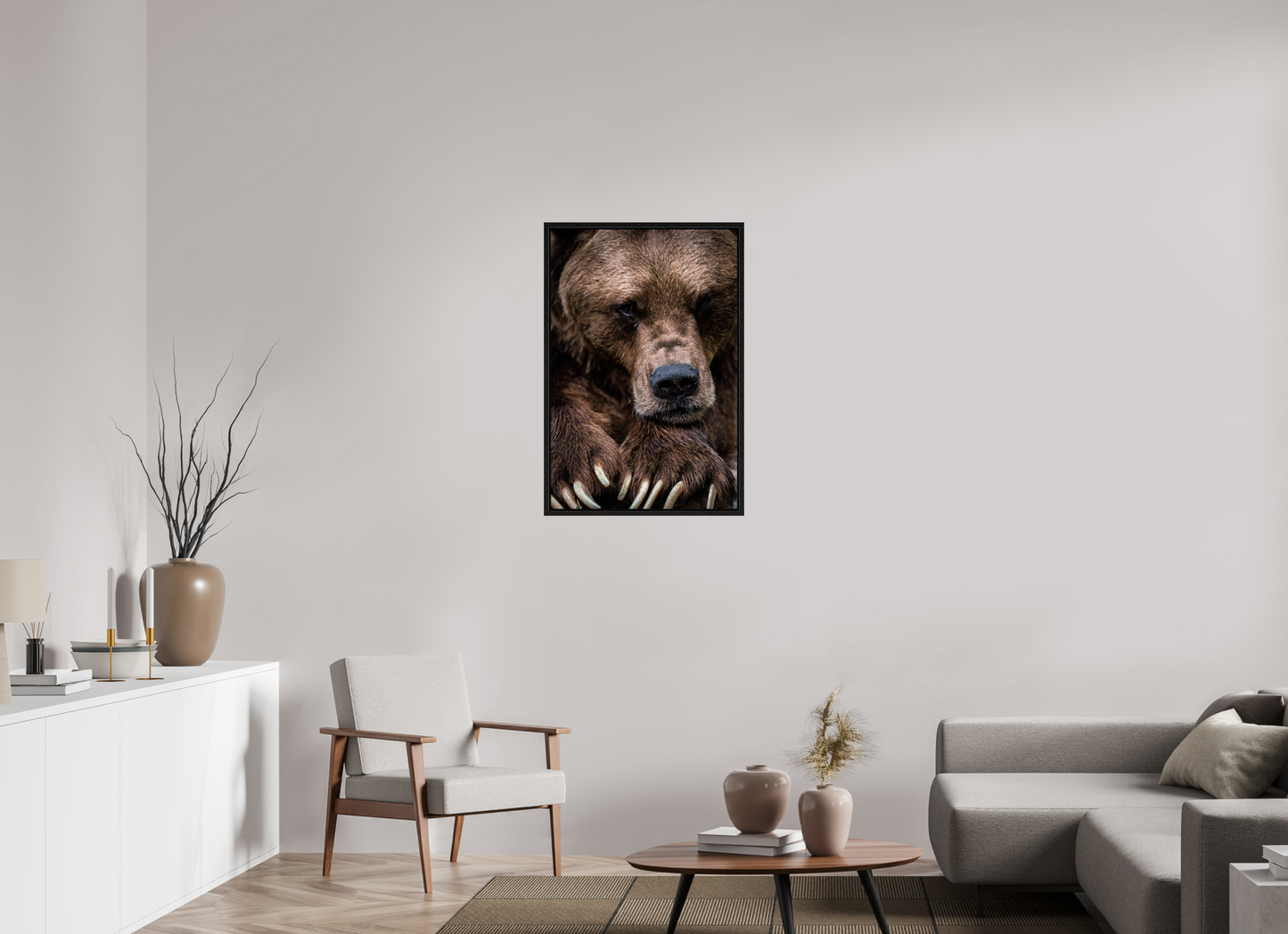 Untamed Wisdom - Close-up Bear Print