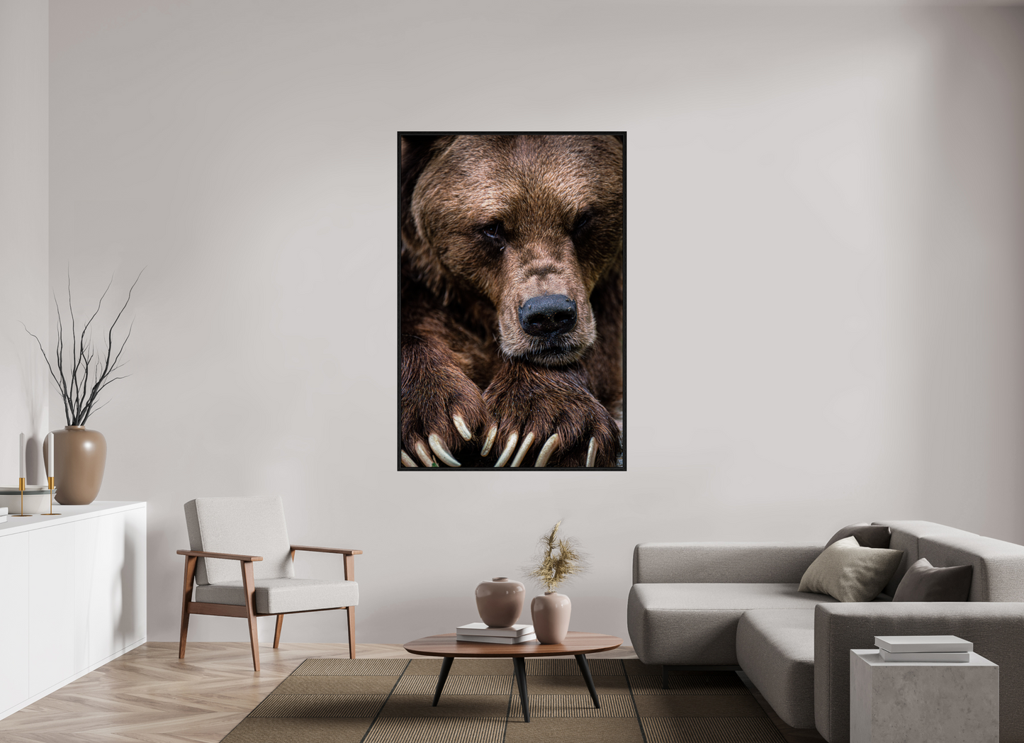 Untamed Wisdom - Close-up Bear Print