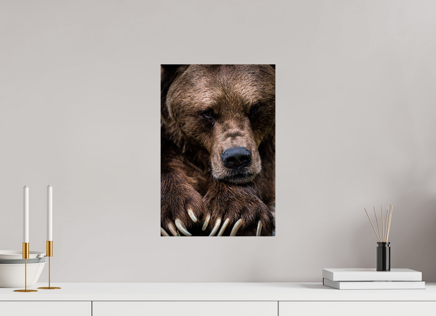 Untamed Wisdom - Close-up Bear Print