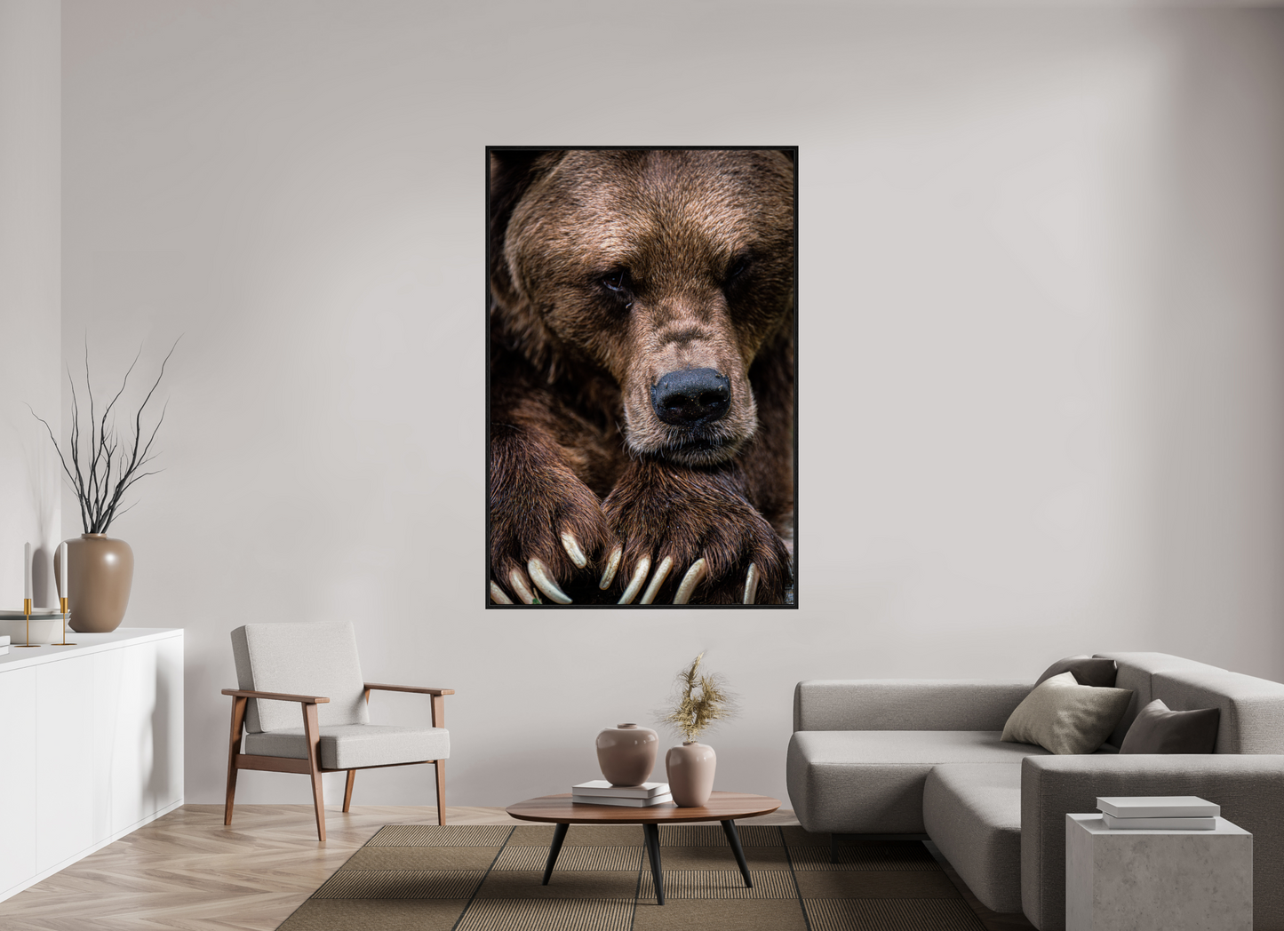 Untamed Wisdom - Close-up Bear Print